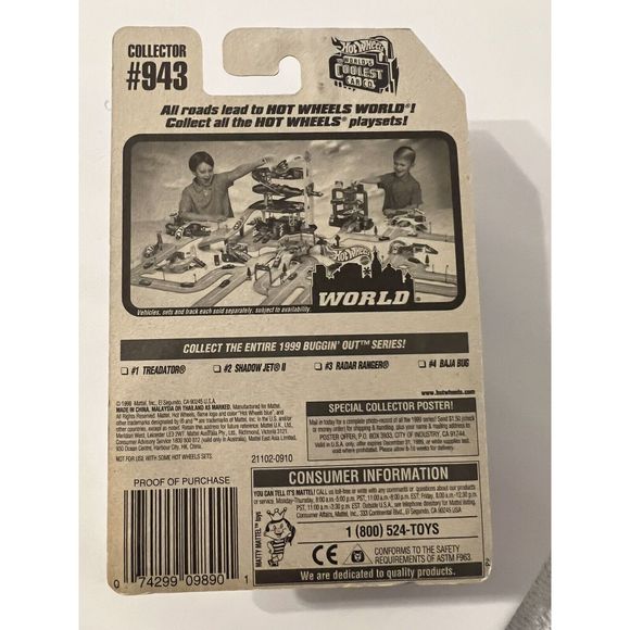 Hot Wheels Buggin' Out Series Radar Ranger Mattel 1:64 Scale Diecast mb721 - Picture 4 of 4